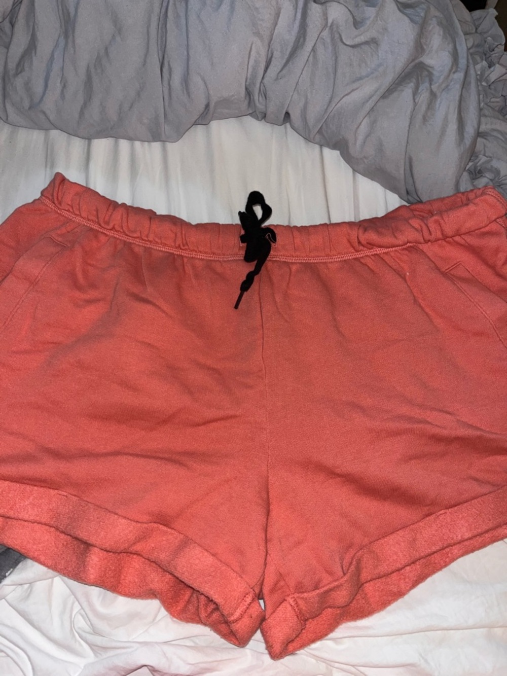 PINK Victoria's Secret Rust Drawstring Lounge Shorts Sz XL